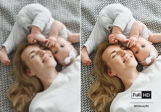 Imagens nítidas com resolução Full HD